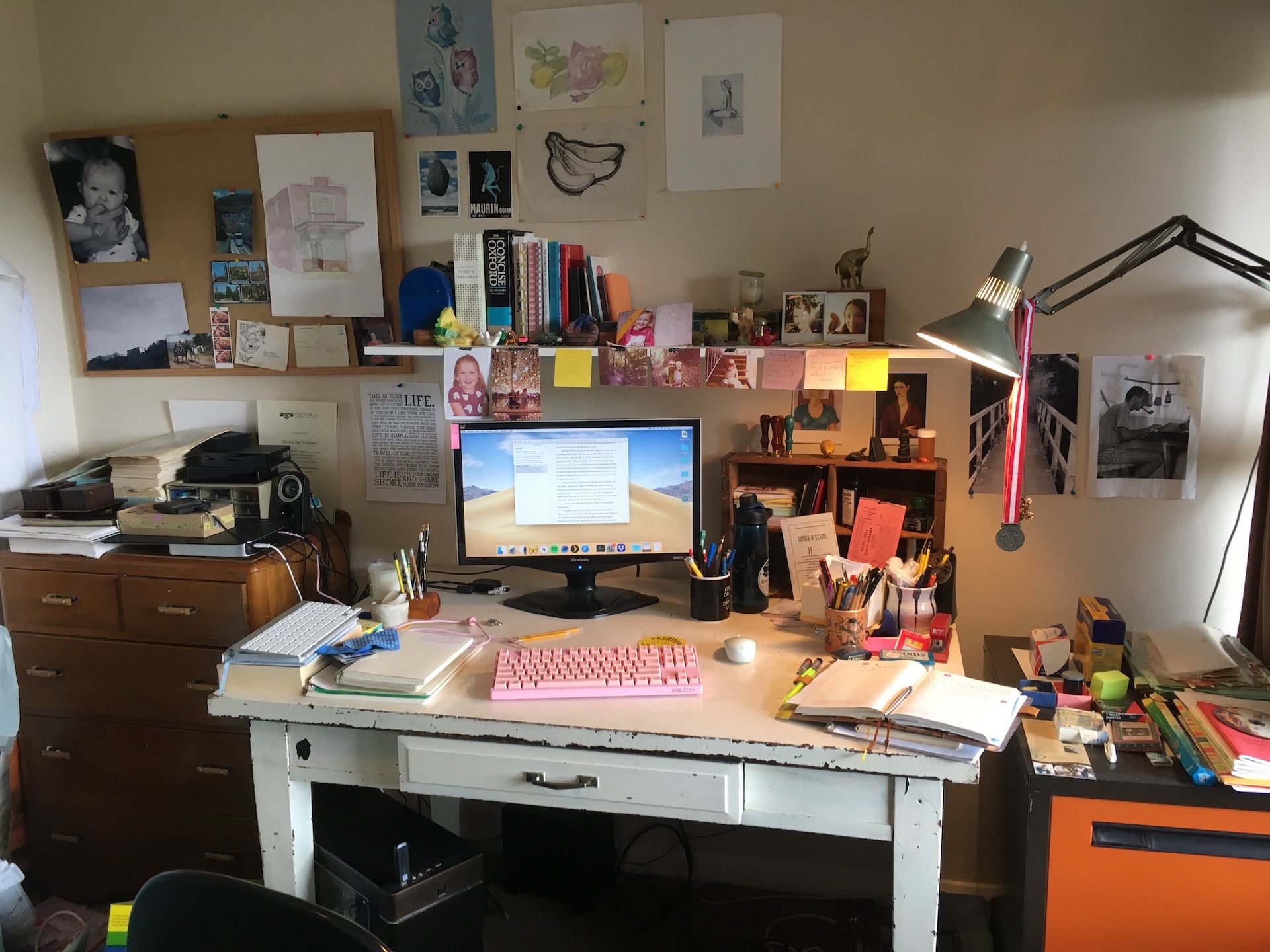 my desk and workspace