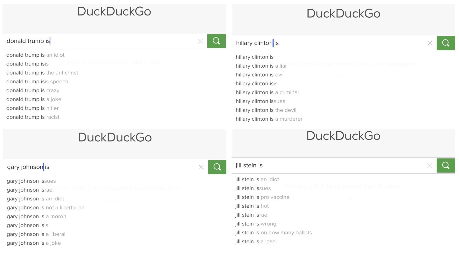 DuckDuckGo Candidates