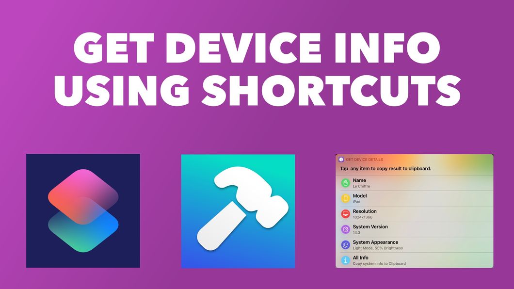 Get Device Info Using Shortcuts Banner Image