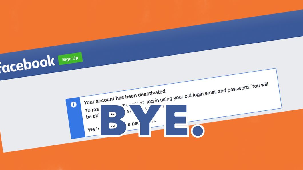Bye, Facebook Banner Image