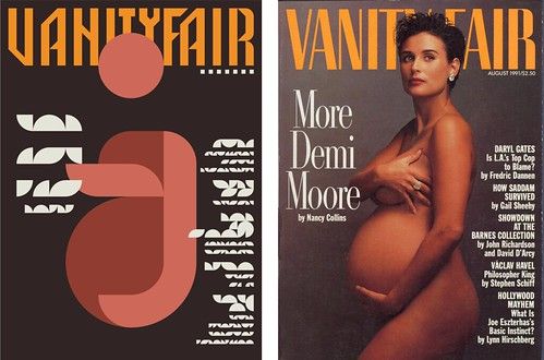 Side by Side - Iconic Magazine Cover #5 - More on Moore, Vanity Fair 1991 by omarrr