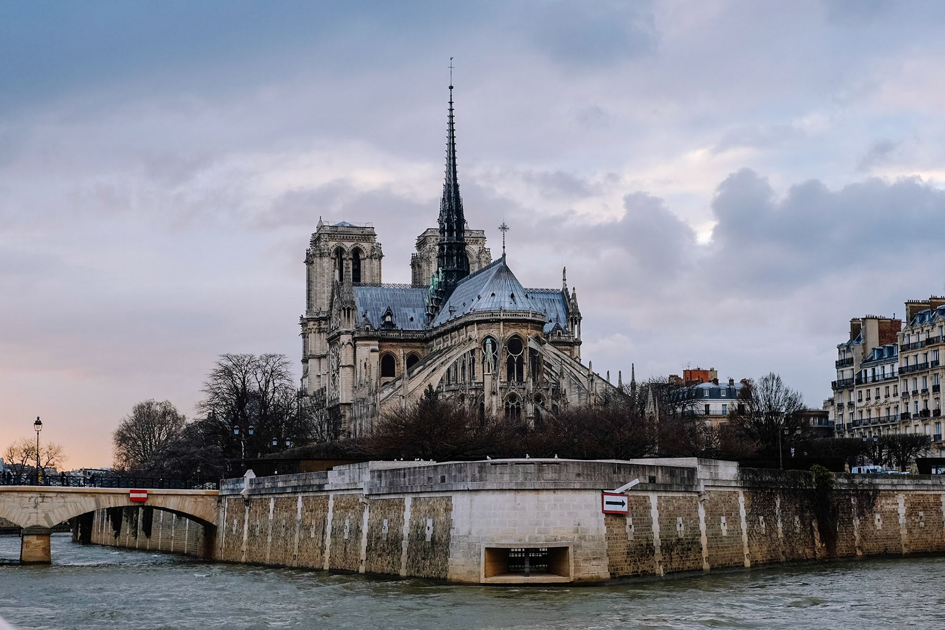 Notre Dame Cathedral from the Seine