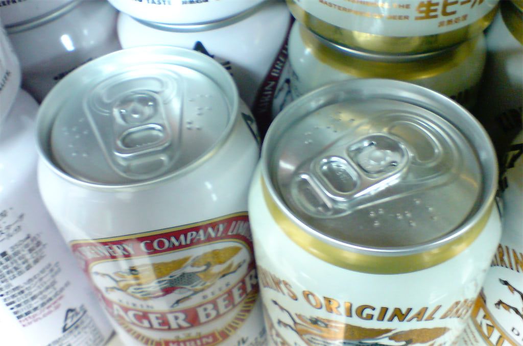Markings on beer cans
