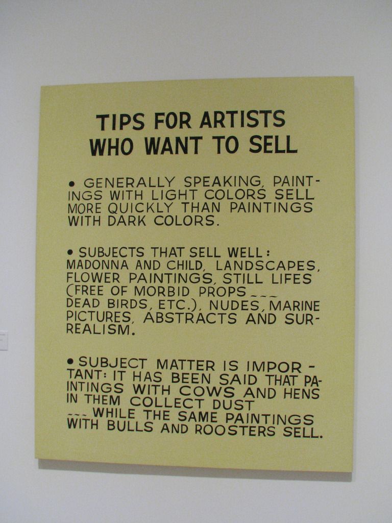 Tips for Artists Who Want To Sell